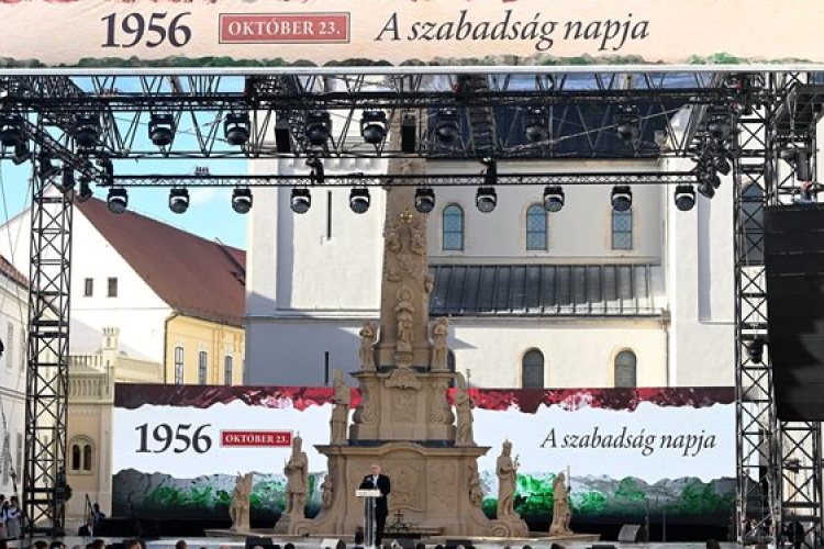 Október 23. - Orbán Viktor Veszprémben: 1956 végül 1990-ben győzött
