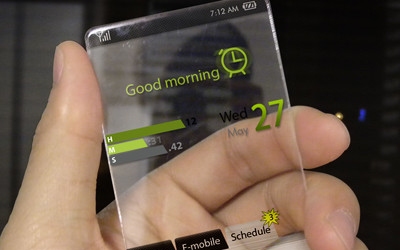 Átlátszó mobiltelefont fejlesztettek ki Tajvanon