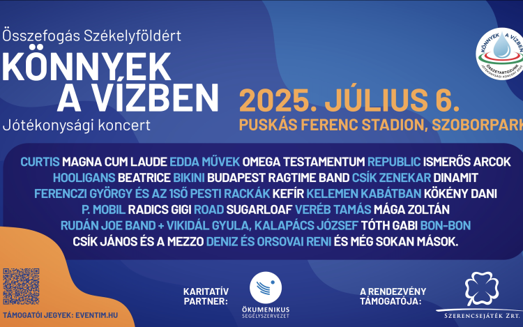 „Könnyek a vízben” – Egy koncert, ami életeket változtathat meg